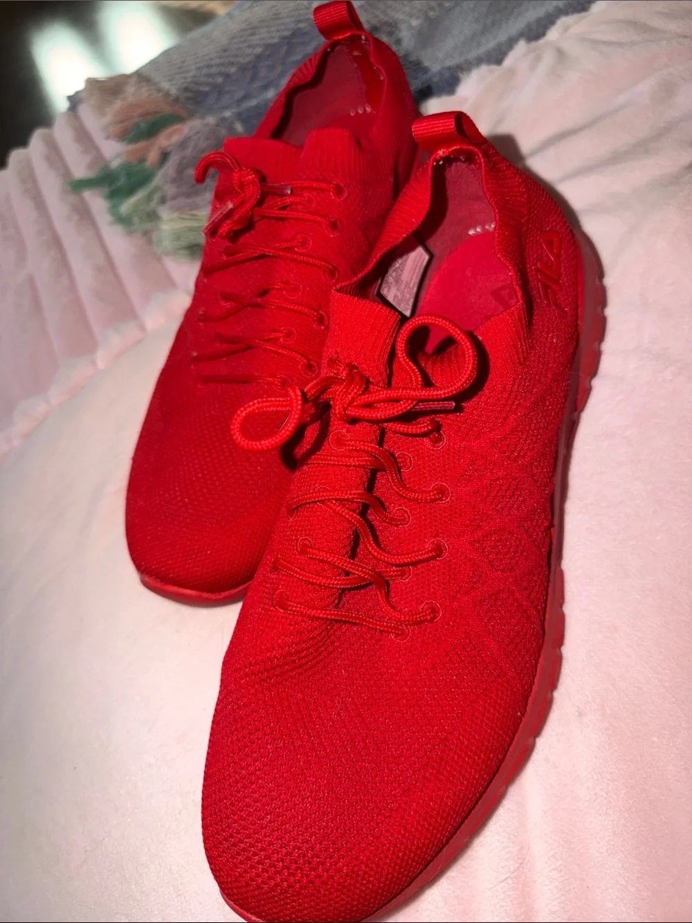 Fila Red Knit Lightweight Sneakers